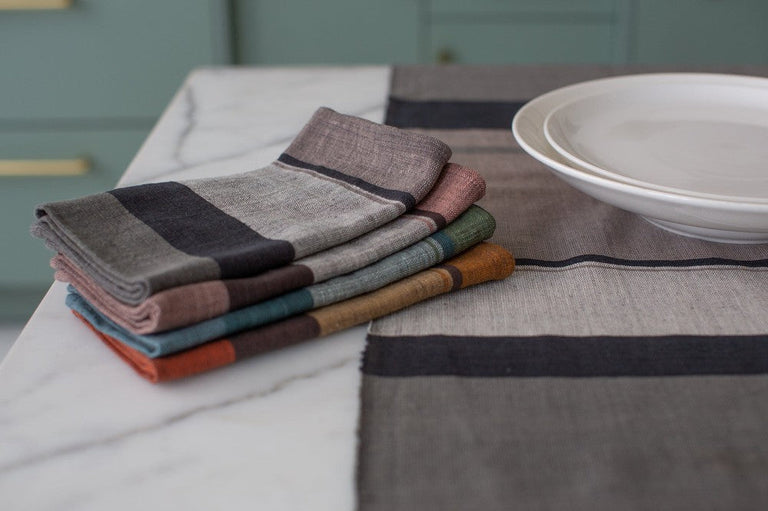 DALOL HANDWOVEN ETHIOPIAN COTTON NAPKINS | SET OF 2 | ENTERTAINING