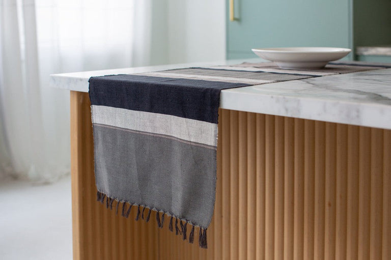 DALOL HANDWOVEN ETHIOPIAN COTTON TABLE RUNNER | ENTERTAINING