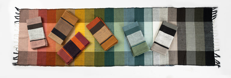 DALOL HANDWOVEN ETHIOPIAN COTTON NAPKINS | SET OF 2 | ENTERTAINING