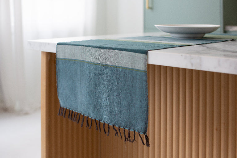 DALOL HANDWOVEN ETHIOPIAN COTTON TABLE RUNNER | ENTERTAINING