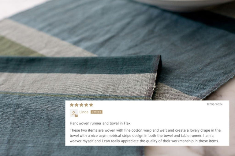 DALOL HANDWOVEN ETHIOPIAN COTTON TABLE RUNNER | ENTERTAINING