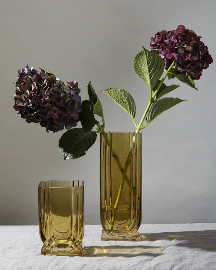 DAMON CHARTREUSE GLASS VASE
