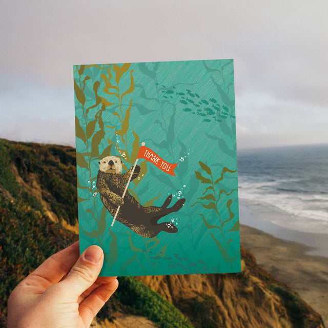 SEA OTTER THANK YOU CARD | CARDS
