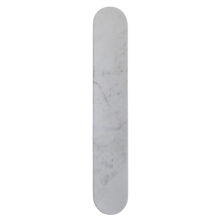WHITE OVAL MARBLE SERVING BOARD | ENTERTAINING