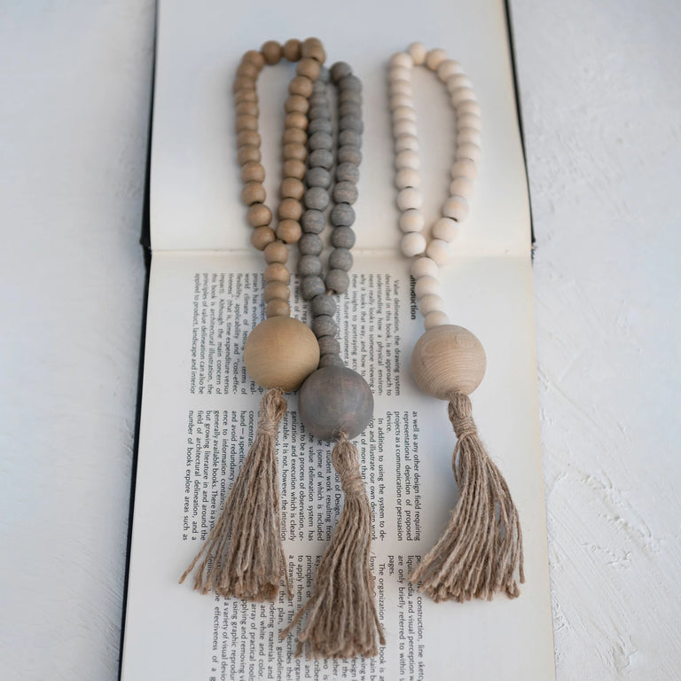 WOOD BEADS JUTE ROPE | OBJECTS