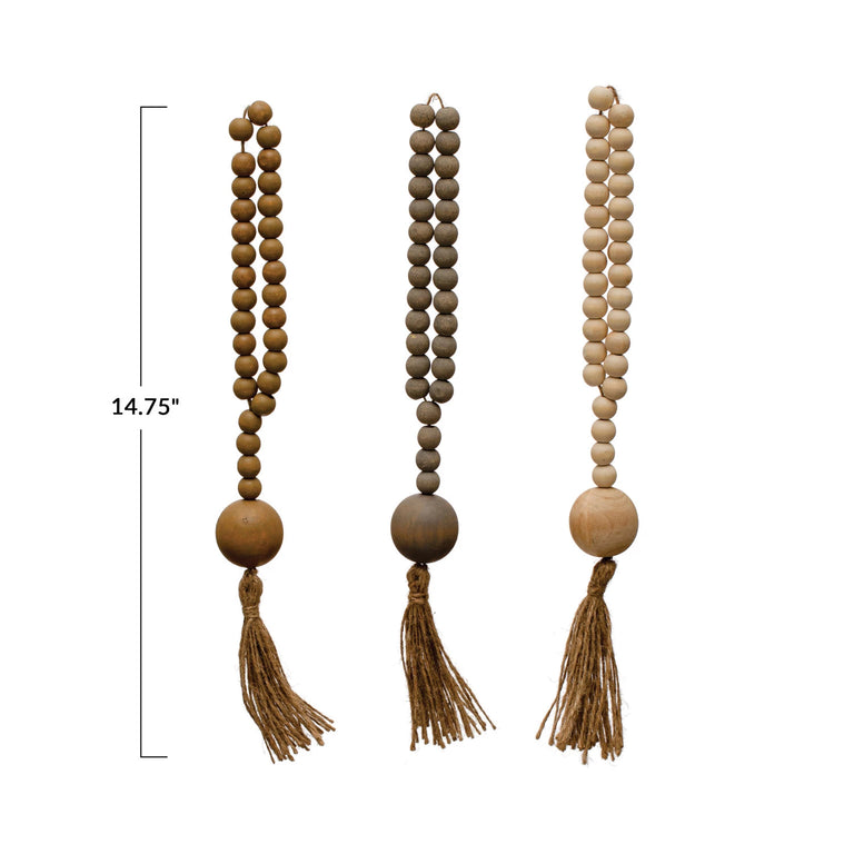 WOOD BEADS JUTE ROPE | OBJECTS