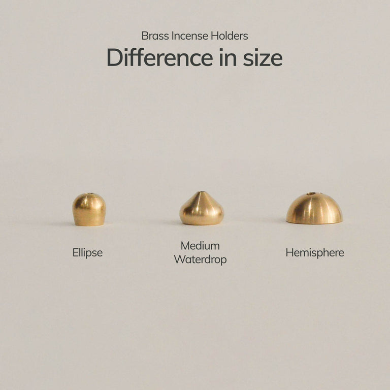 Ellipse Brass Incense Holder