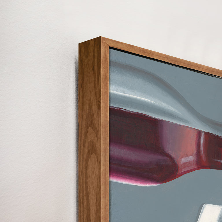 framed art canvas corner detail