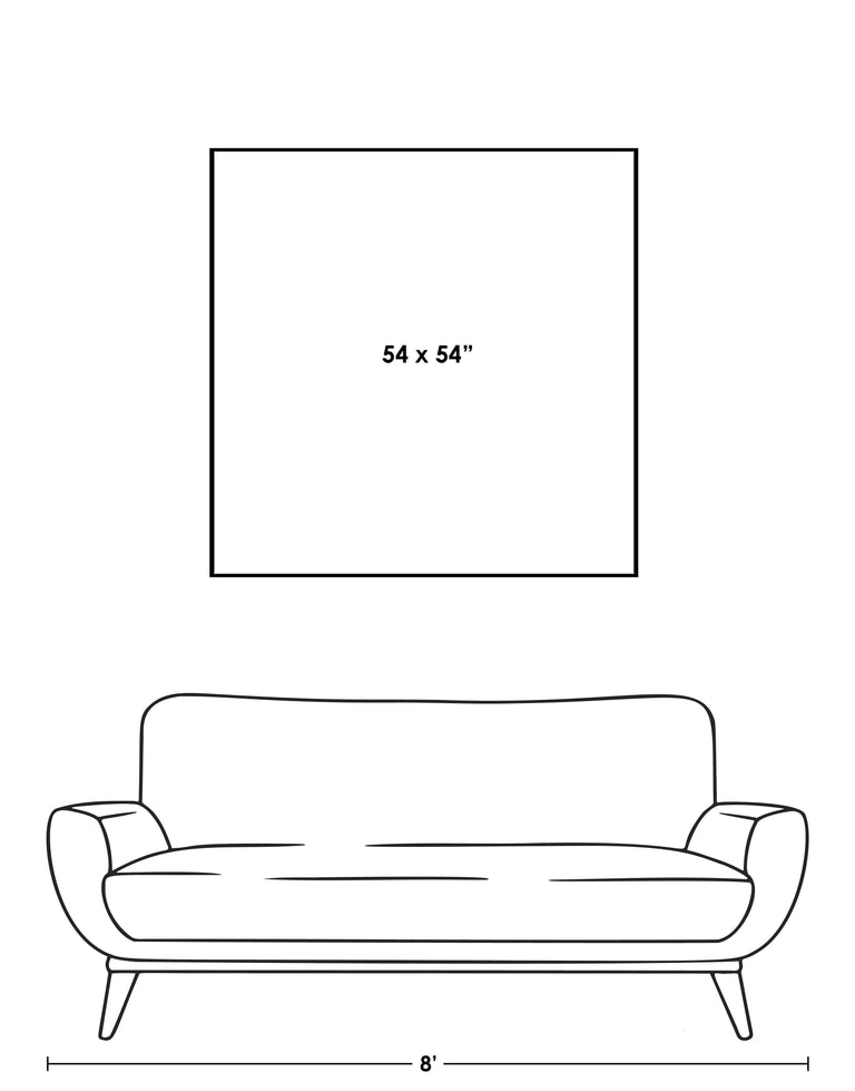 standard art canvas size