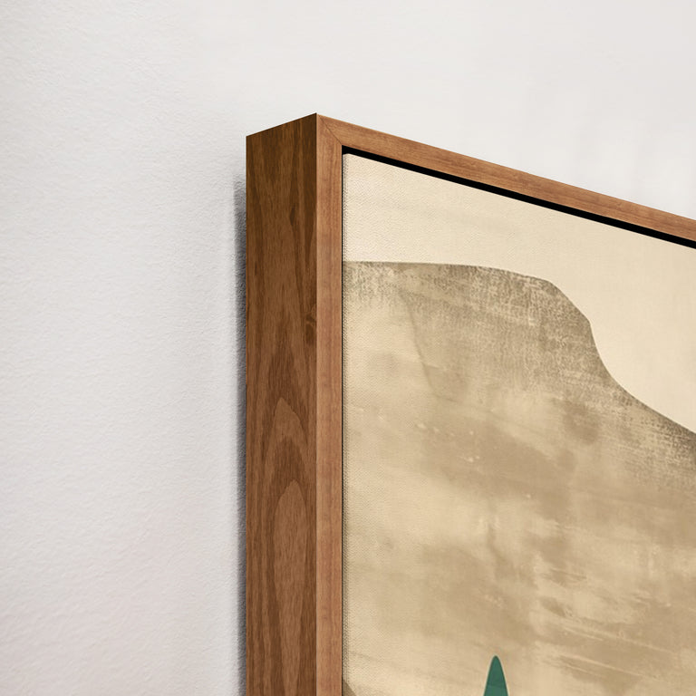 framed art canvas corner detail