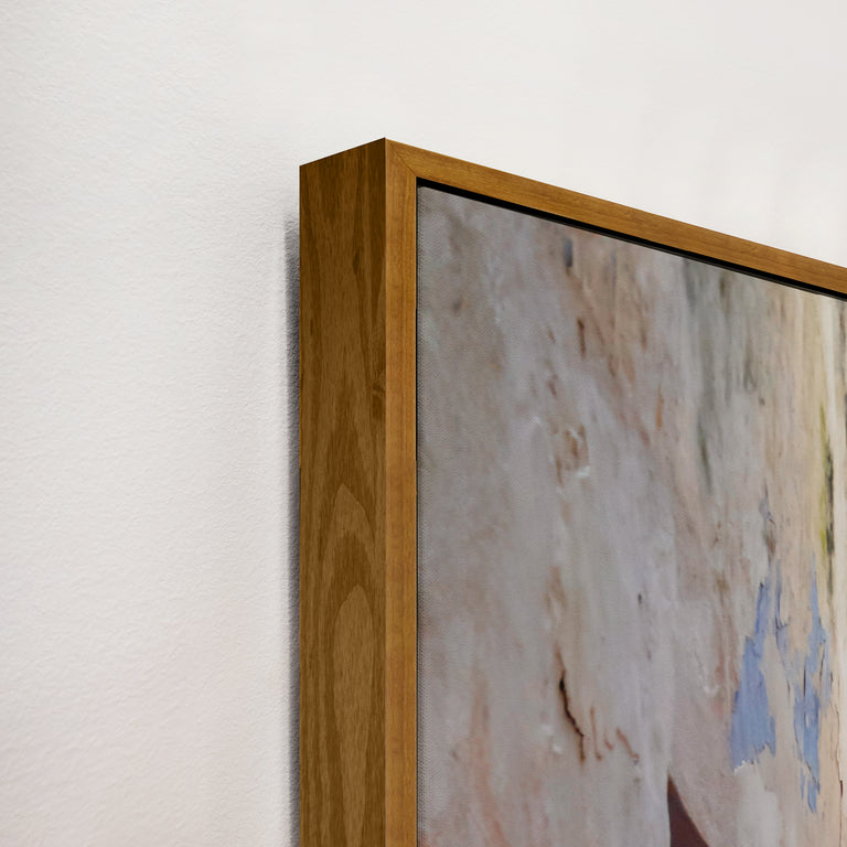 framed art canvas corner detail