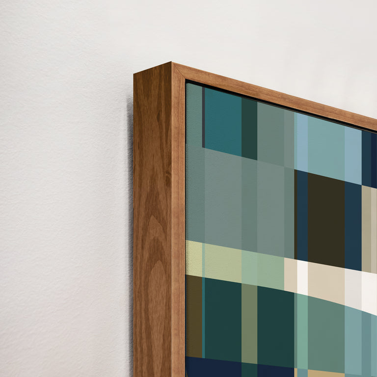 framed art canvas corner detail