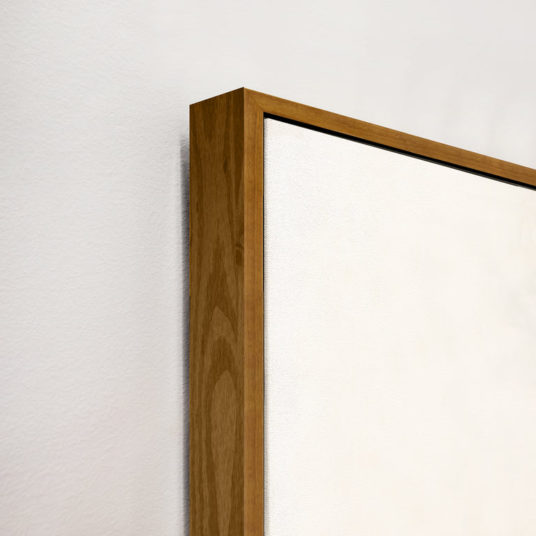 framed canvas corner detail