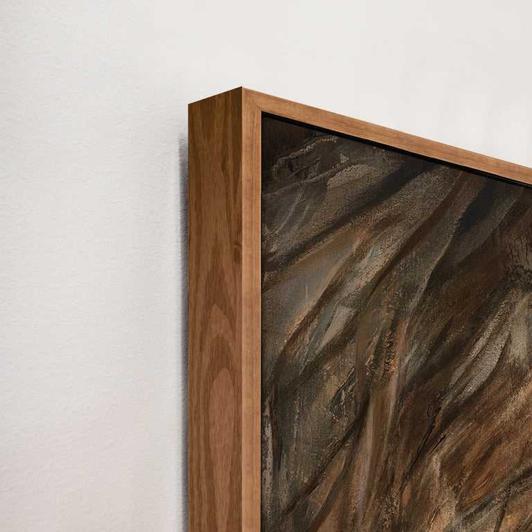 framed art canvas corner detail