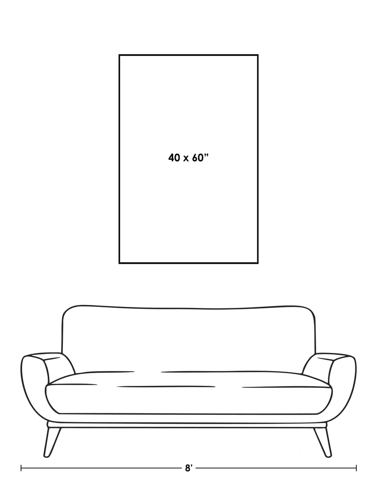 standard art canvas size