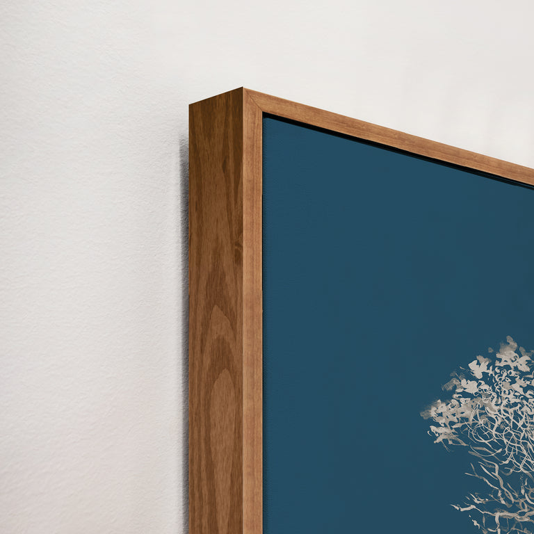 framed art canvas corner detail