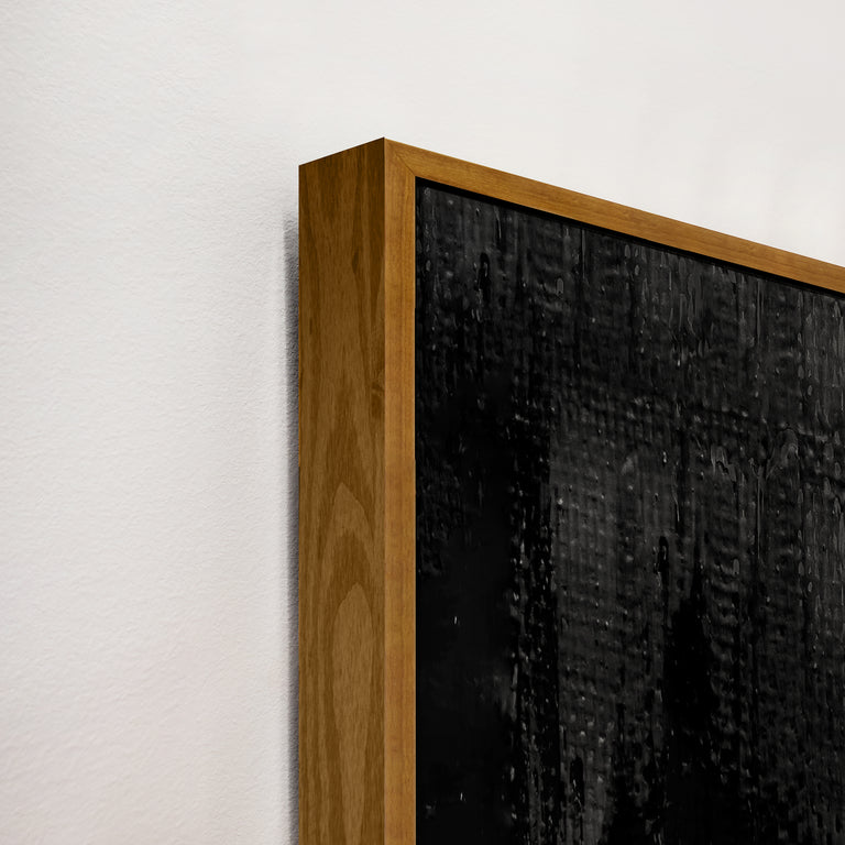 framed art canvas corner detail