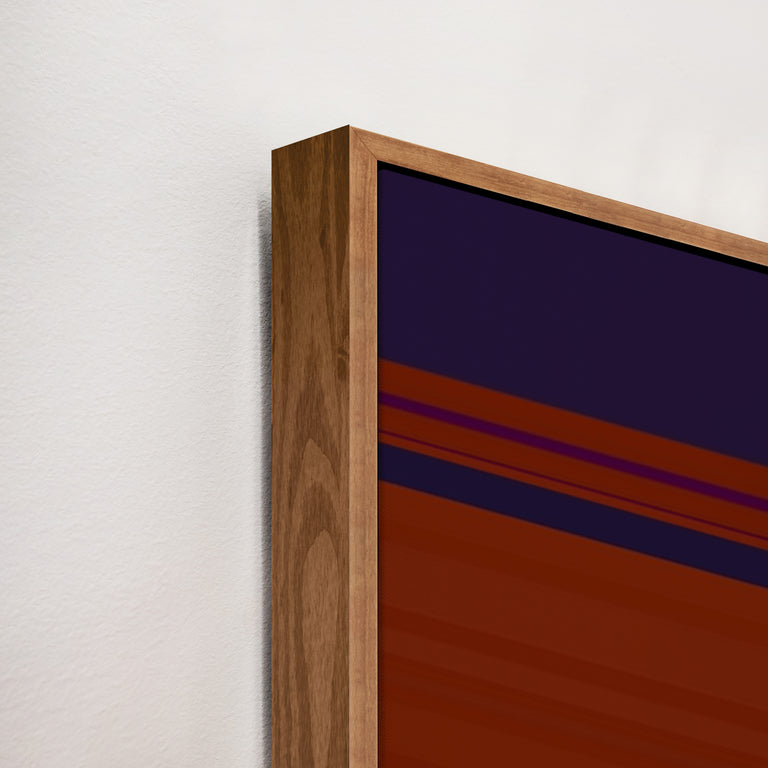 framed art canvas corner detail