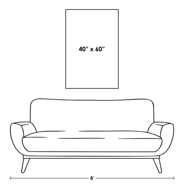 standard art canvas size