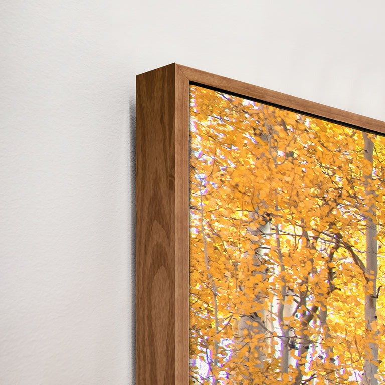 framed canvas corner detail