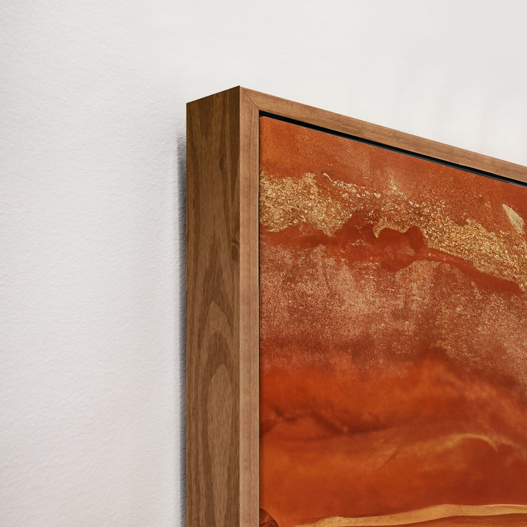 framed art canvas corner detail