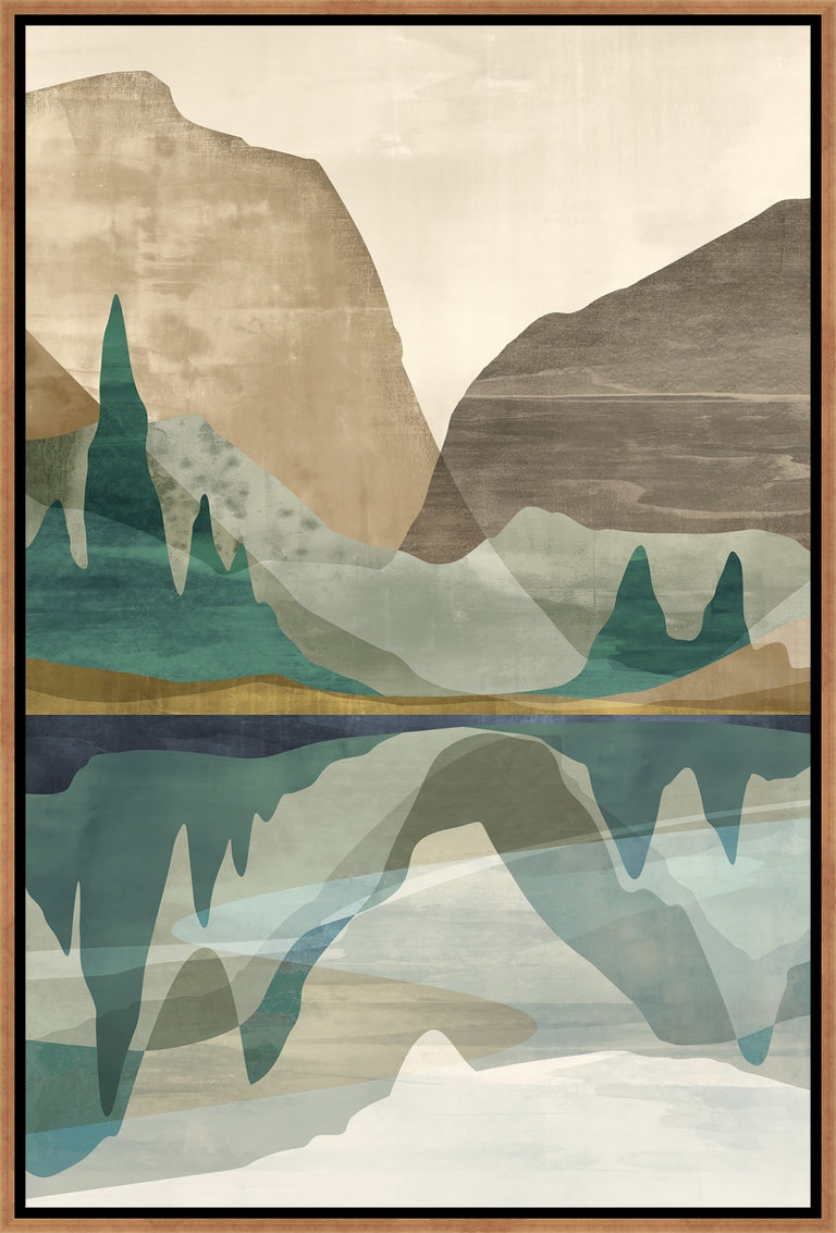 Beyond Mirrored Waters by Richard Ryder | wall art stretched canvas