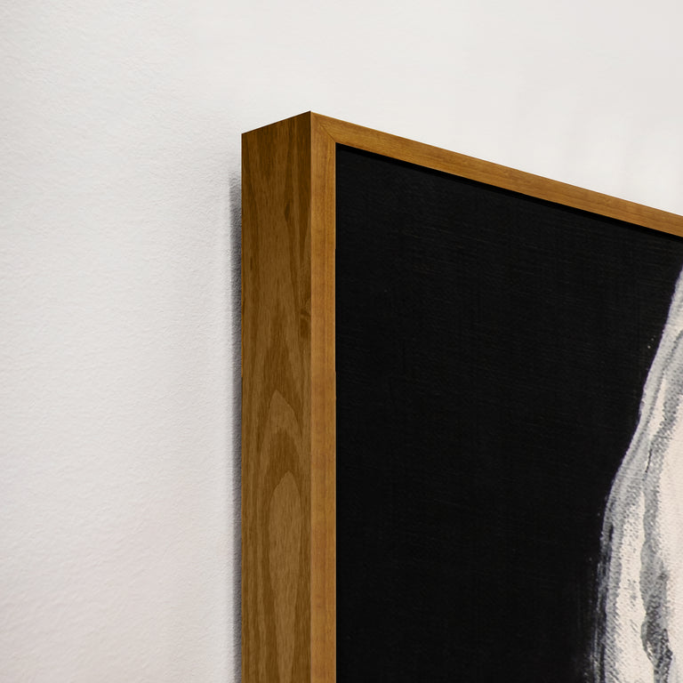 framed canvas corner detail