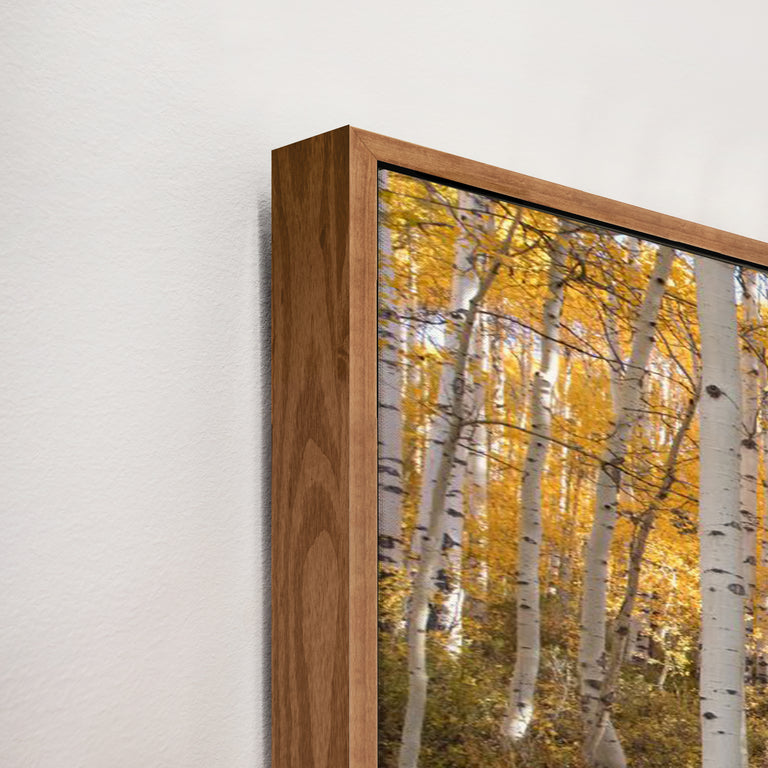 framed canvas corner detail