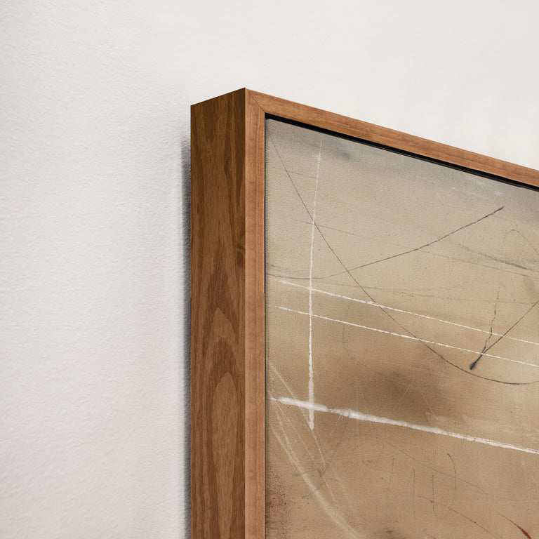 framed art canvas corner detail