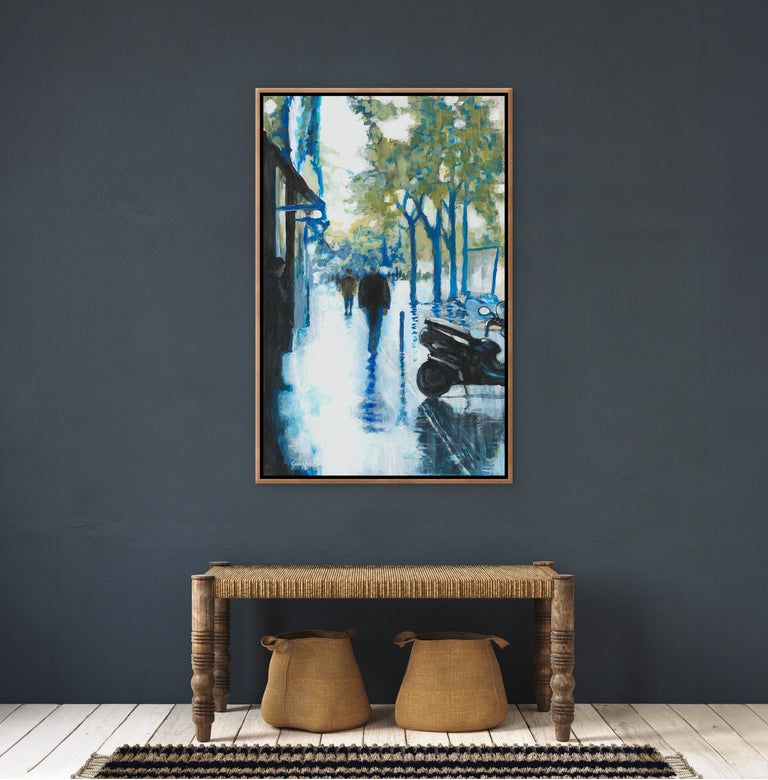 framed art canvas corner detail