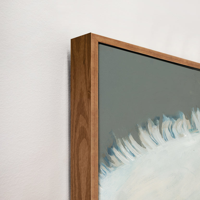 framed art canvas corner detail