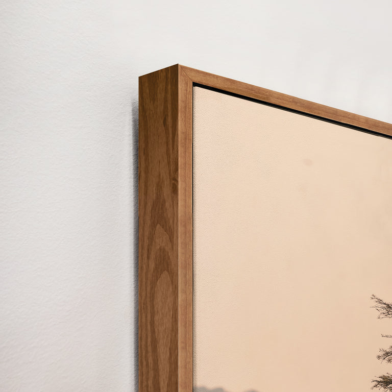 framed art canvas corner detail