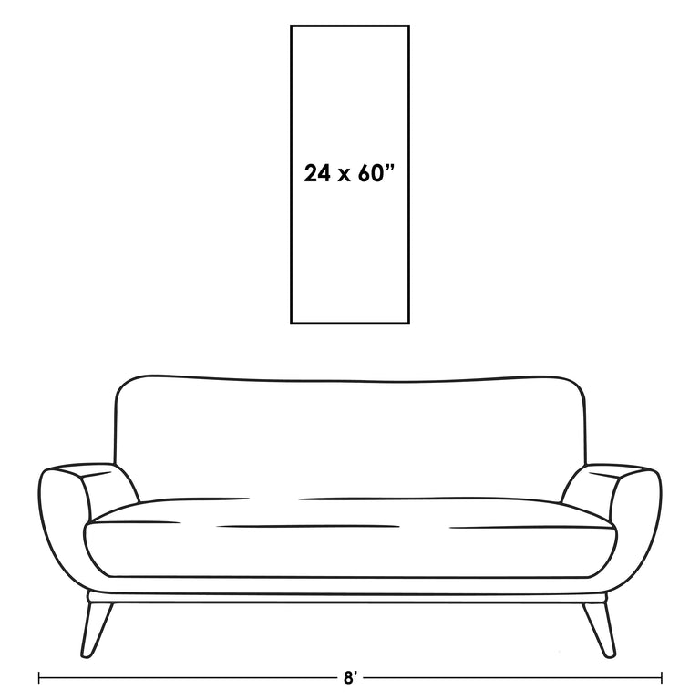 standard art canvas size