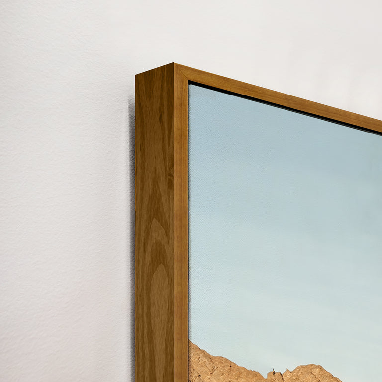 framed art canvas corner detail