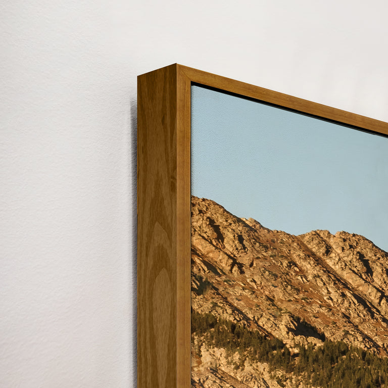 framed art canvas corner detail