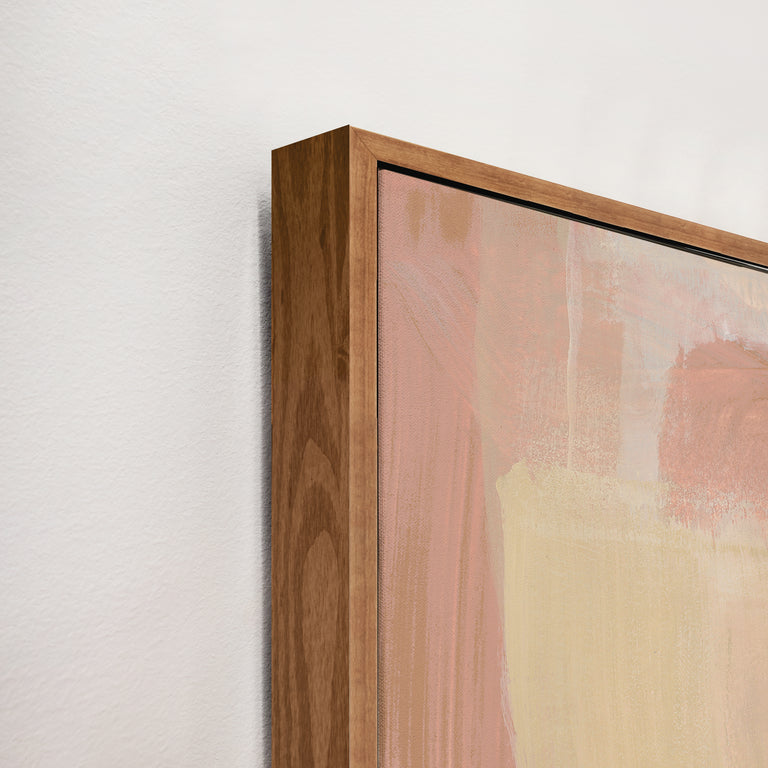 framed art canvas corner detail