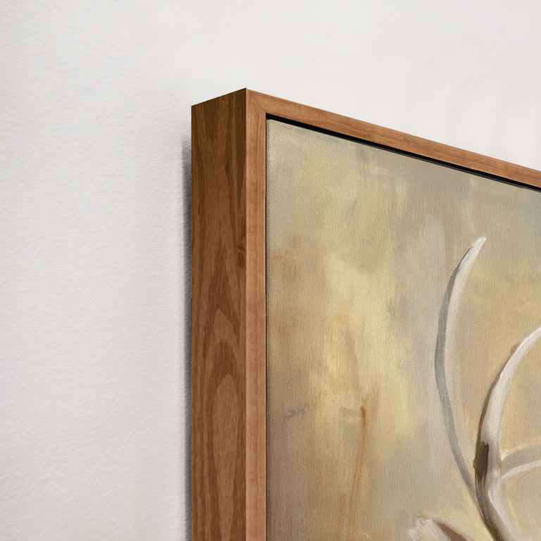 framed art canvas corner detail