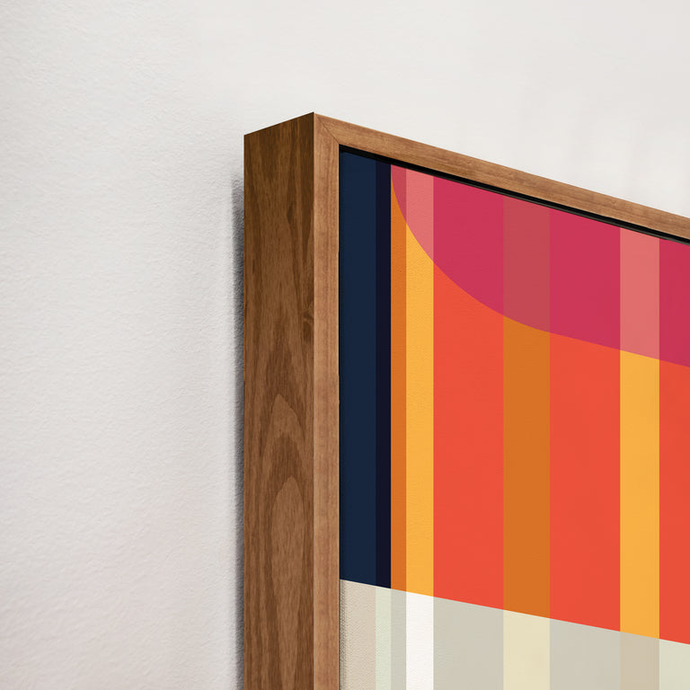 framed art canvas corner detail