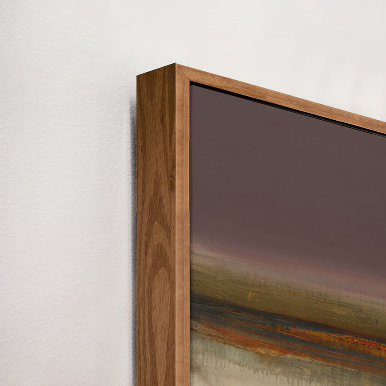 framed canvas corner detail