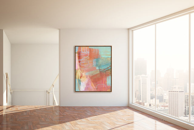 Strawberry Gelato by Wendy Hamilton | stretched canvas wall art