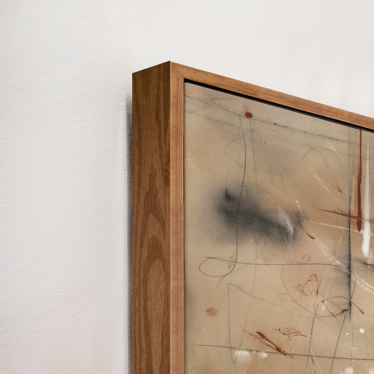 framed art canvas corner detail