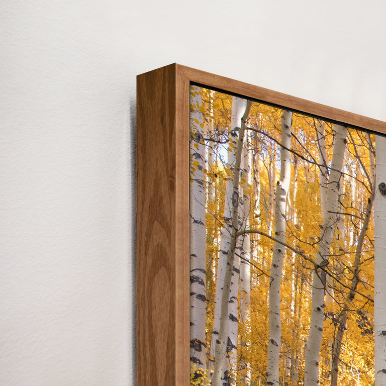 framed canvas corner detail