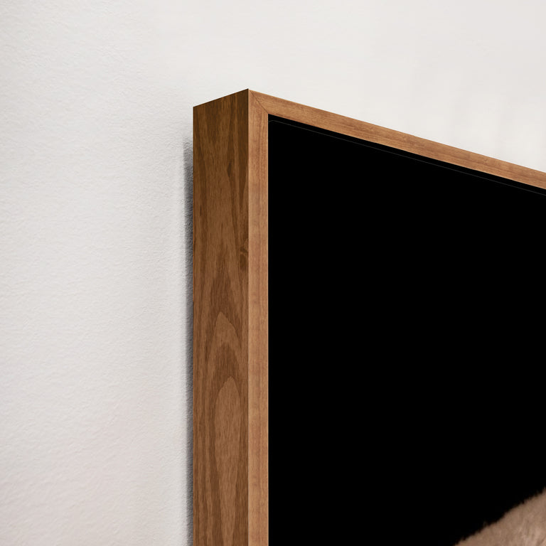 framed art canvas corner detail