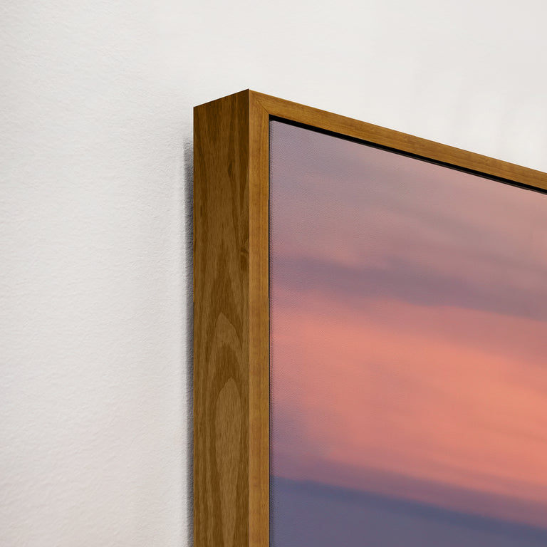 framed art canvas corner detail