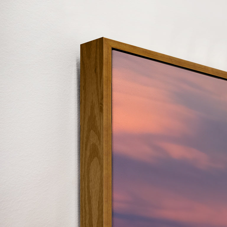 framed art canvas corner detail