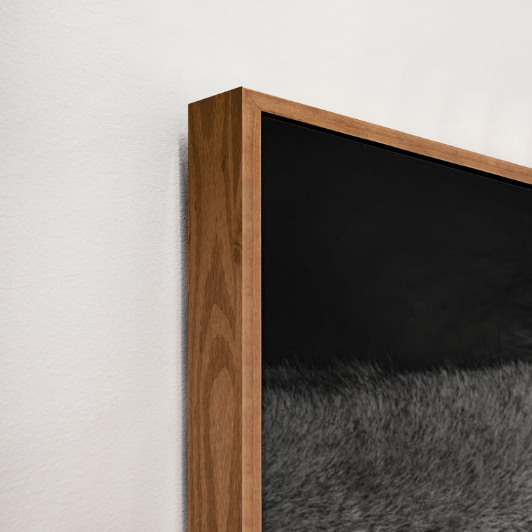 framed art canvas corner detail