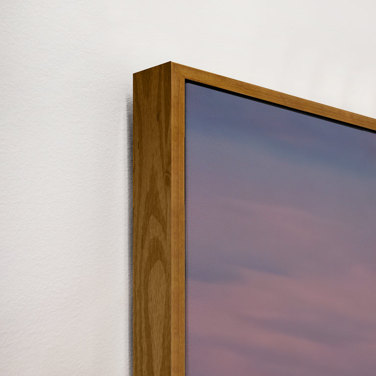 framed art canvas corner detail