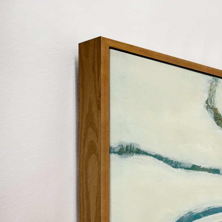 framed canvas corner detail