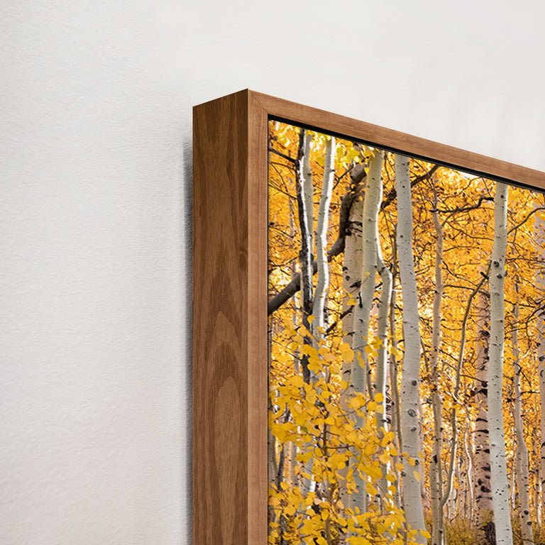 framed canvas corner detail