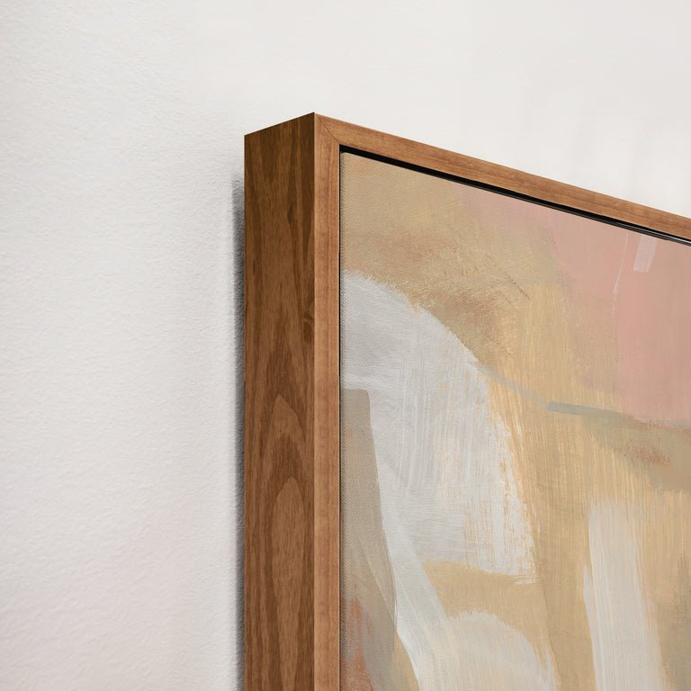 framed art canvas corner detail